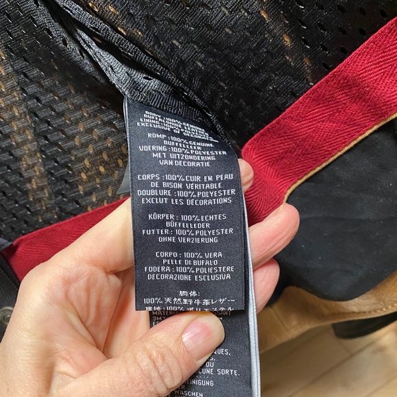 H-D Leather Jacket Brown & Black Size S - Picture 10 of 13